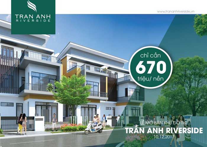 Chỉ 670 triệu sở hữu ngay nền biệt thự Trần Anh Riverside